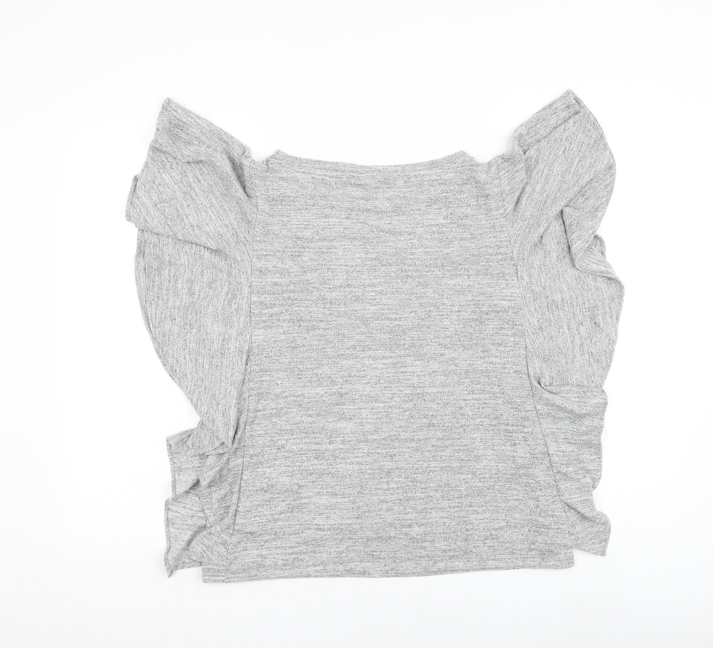 Gap Womens Grey Round Neck Polyester Pullover Jumper Size S