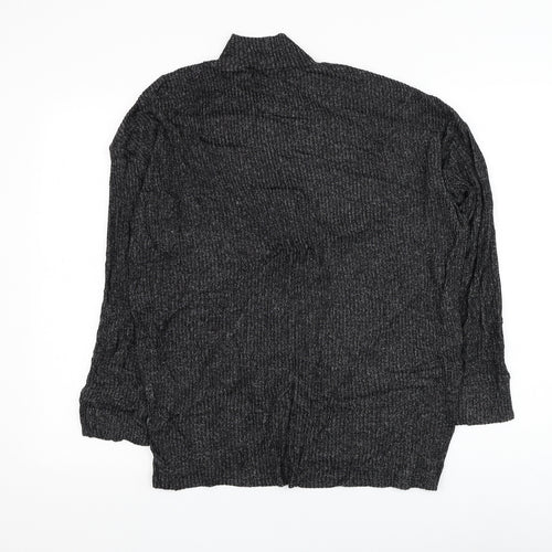 F&F Womens Black Mock Neck Viscose Pullover Jumper Size XS