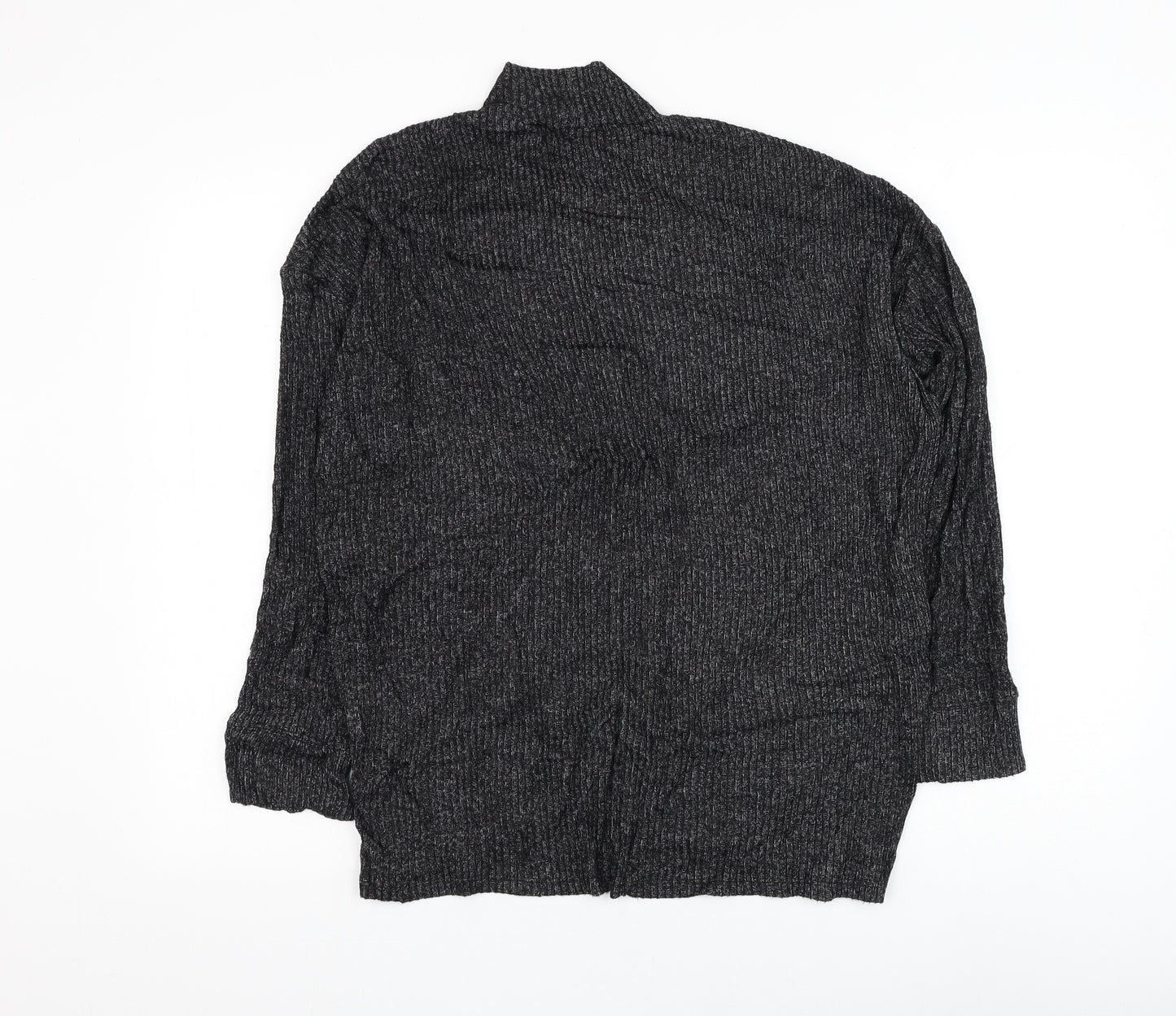F&F Womens Black Mock Neck Viscose Pullover Jumper Size XS