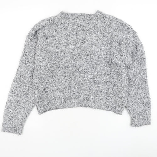 FOREVER 21 Womens Grey Round Neck Polyester Pullover Jumper Size S