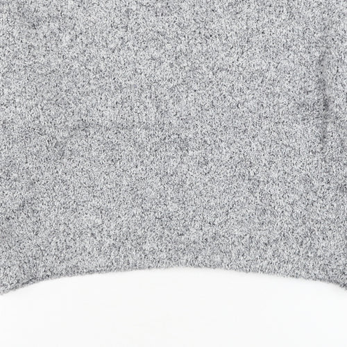 FOREVER 21 Womens Grey Round Neck Polyester Pullover Jumper Size S