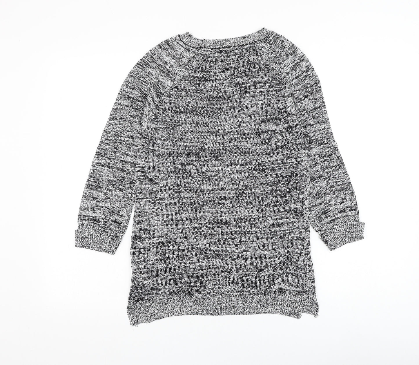 Atmosphere Womens Grey Round Neck Viscose Pullover Jumper Size 6