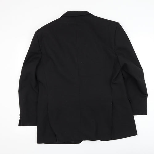 Varteks Mens Black Polyester Jacket Suit Jacket Size 42