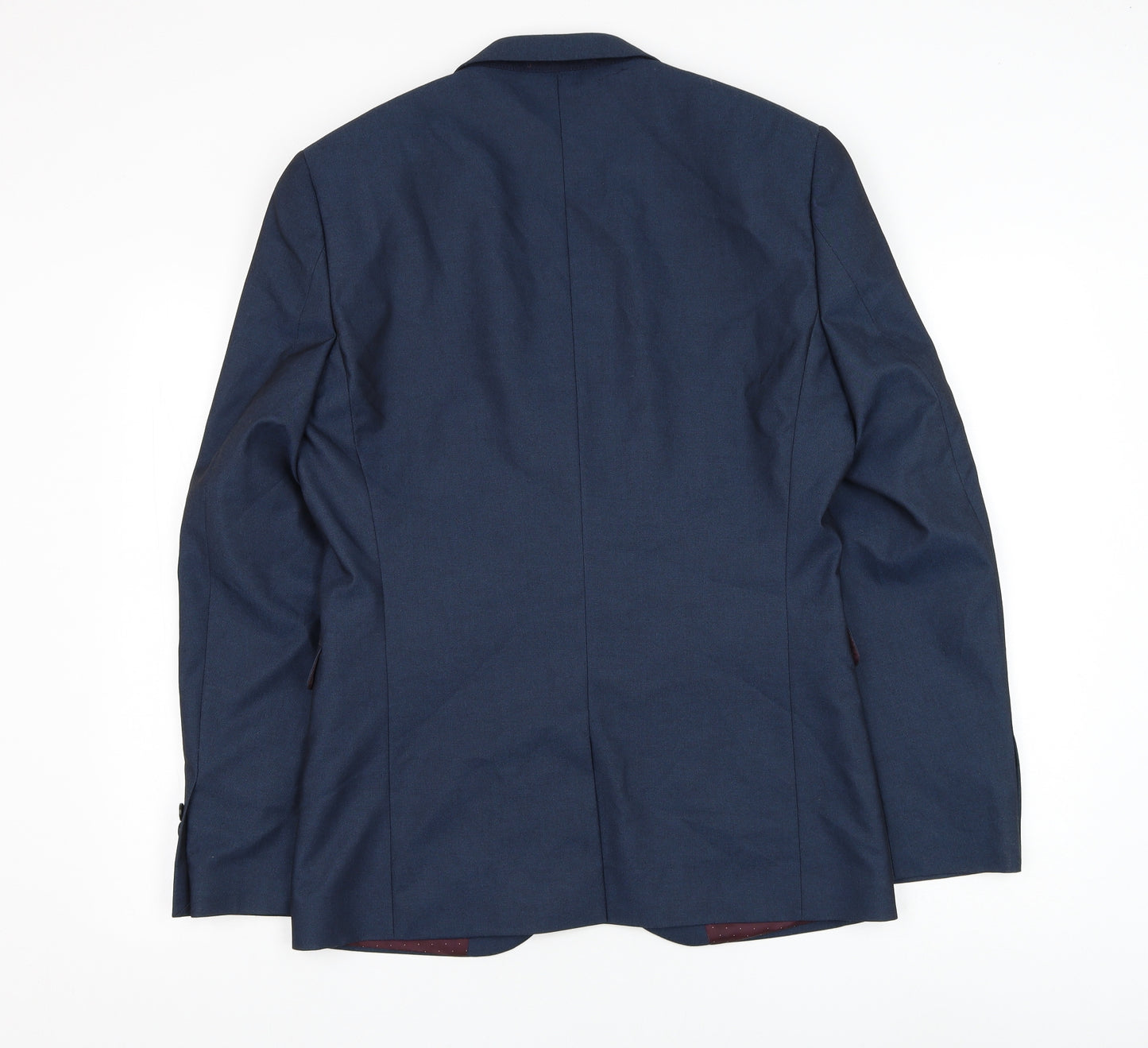 NEXT Mens Blue Polyester Jacket Suit Jacket Size 38