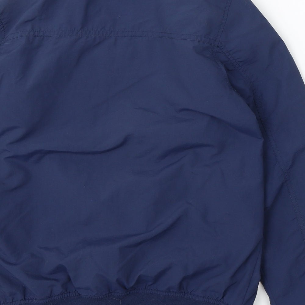 H&M Boys Blue Bomber Jacket Jacket Size 14 Years Zip