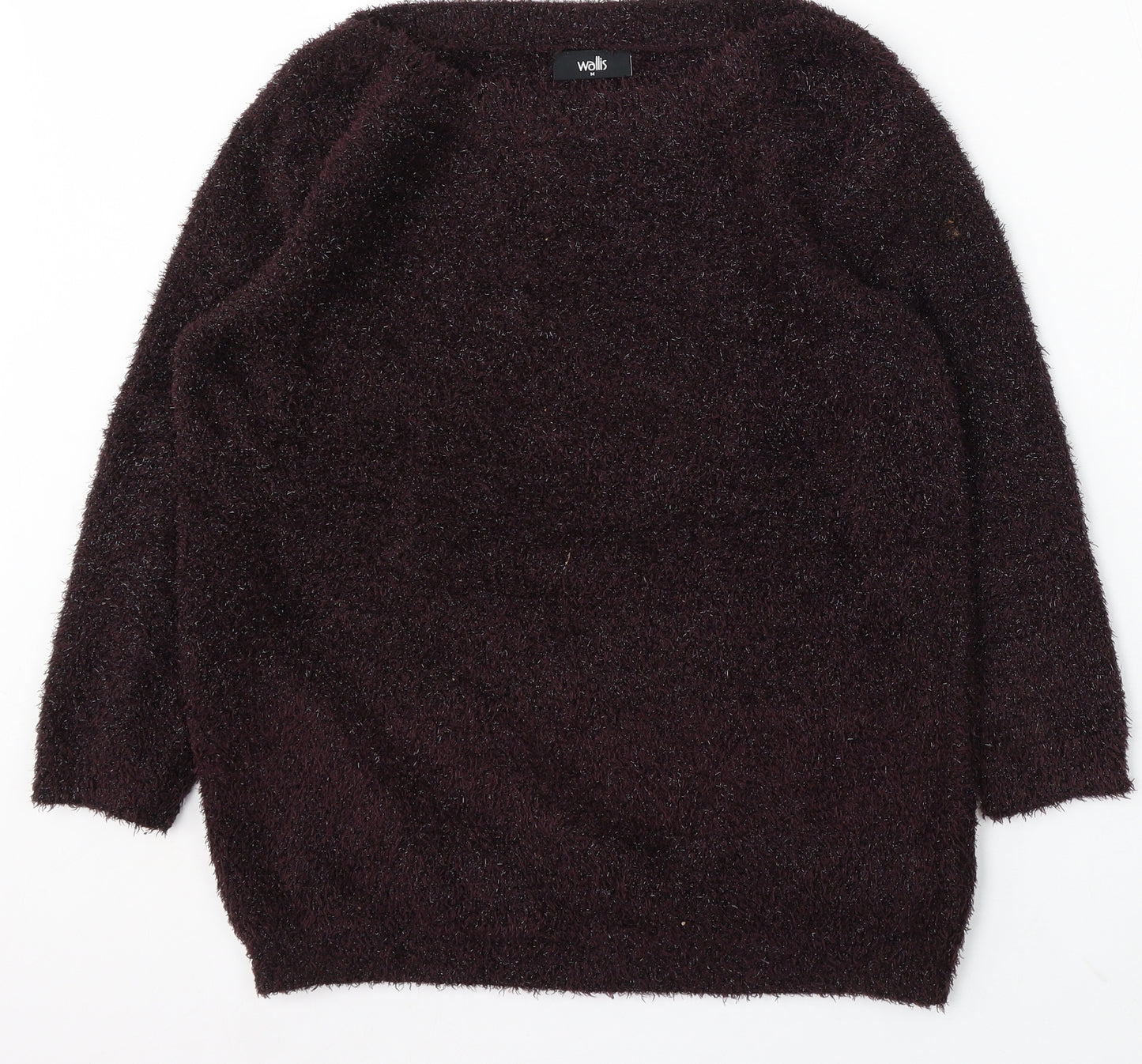 Wallis Womens Purple Round Neck Polyester Pullover Jumper Size M