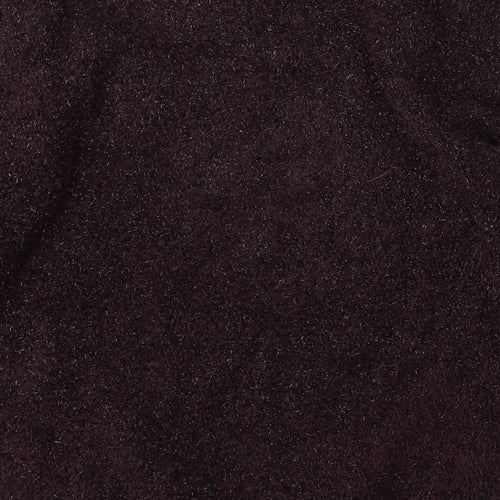 Wallis Womens Purple Round Neck Polyester Pullover Jumper Size M
