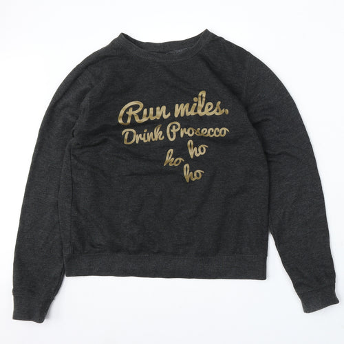 TMR Originals Womens Grey Polyester Pullover Sweatshirt Size 10