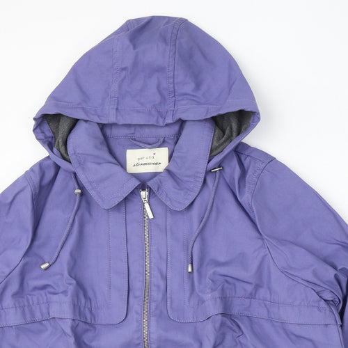 Marks and Spencer Womens Purple Jacket Coat Size 20