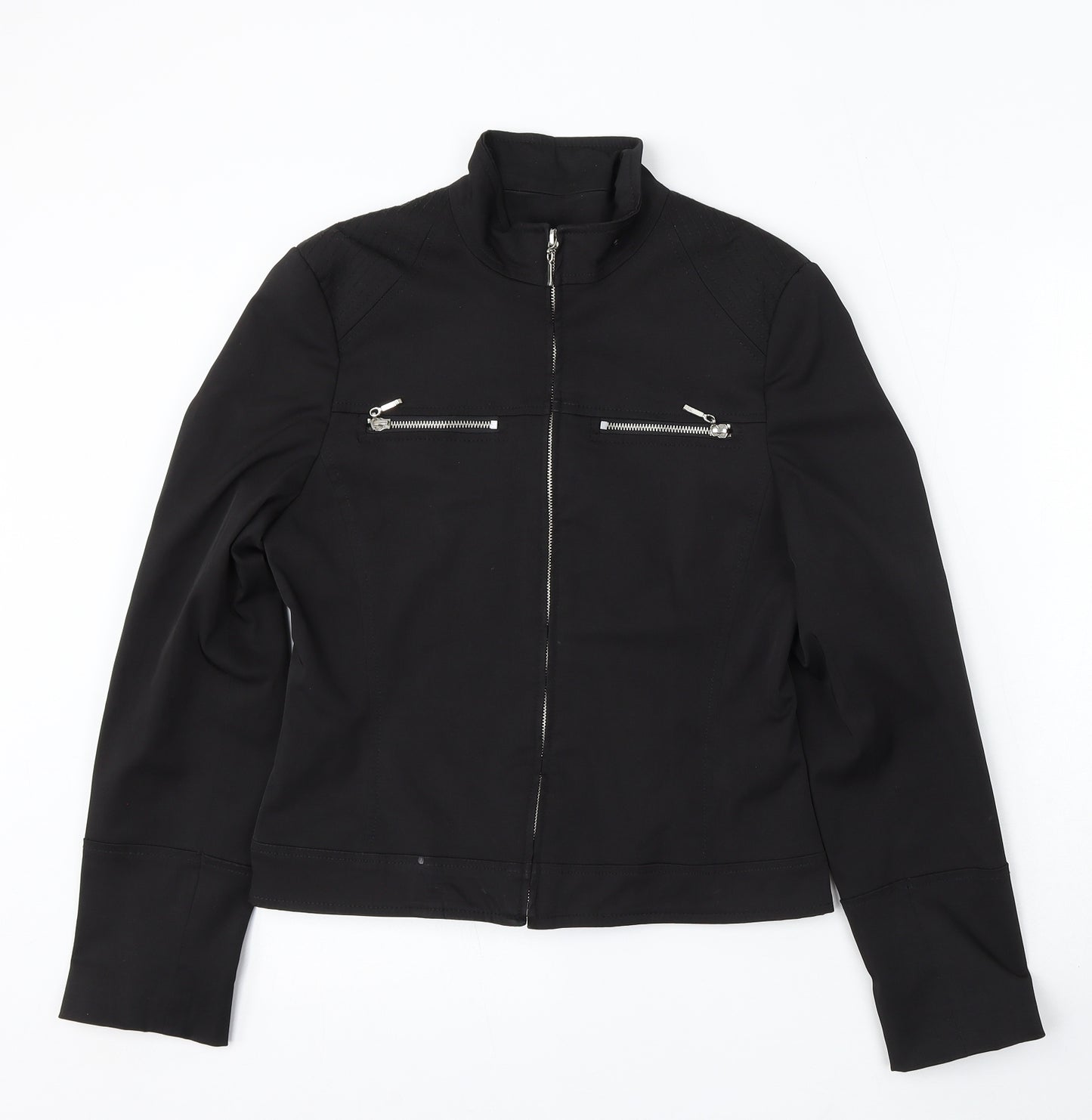 Preworn Womens Black Jacket Size 12