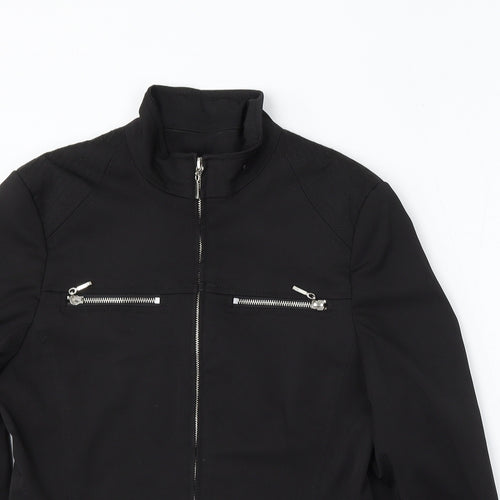 Preworn Womens Black Jacket Size 12