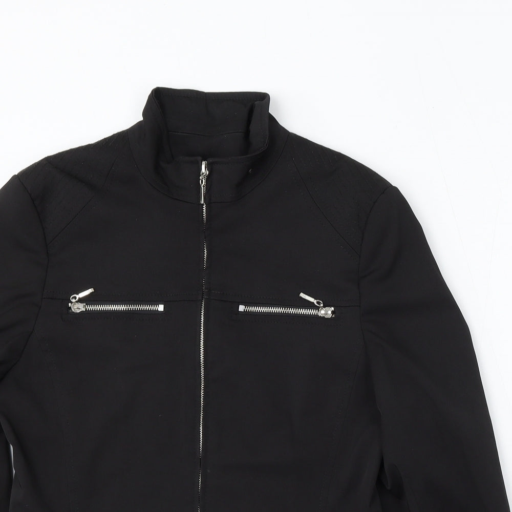 Preworn Womens Black Jacket Size 12