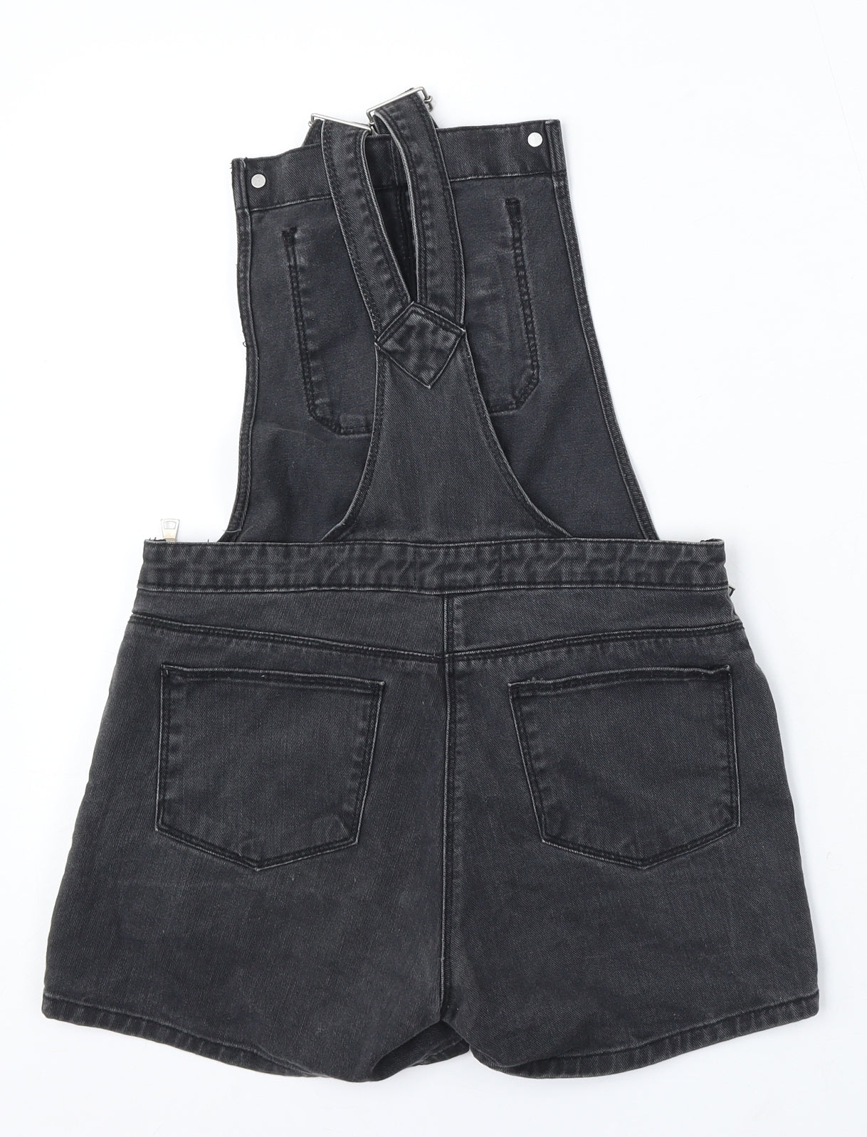 Love Denim Womens Black Cotton Dungaree One-Piece Size XS