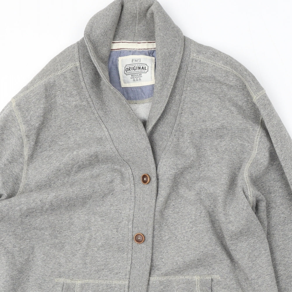 F&F Mens Grey Jacket Size 2XL