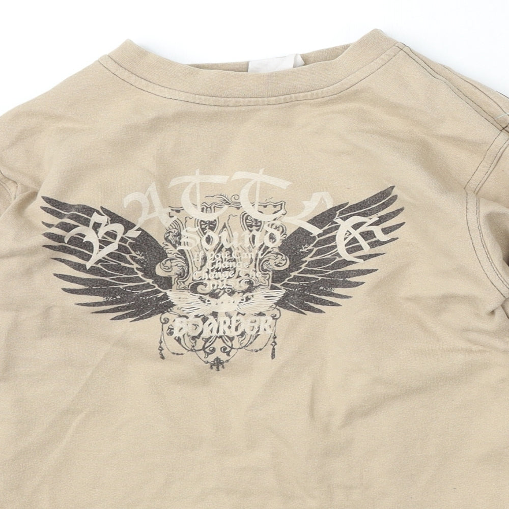 Feel Good Boys Beige Polyester Pullover Sweatshirt Size 10-11 Years