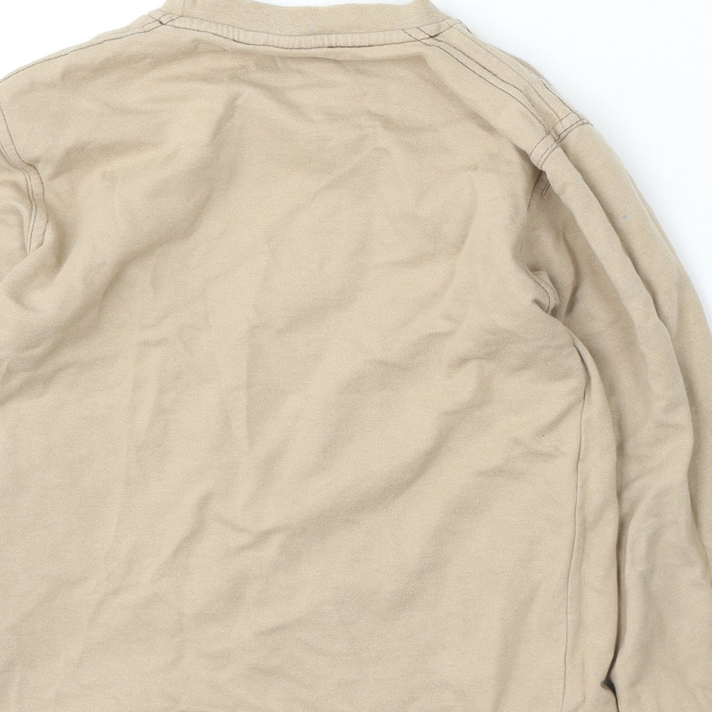 Feel Good Boys Beige Polyester Pullover Sweatshirt Size 10-11 Years