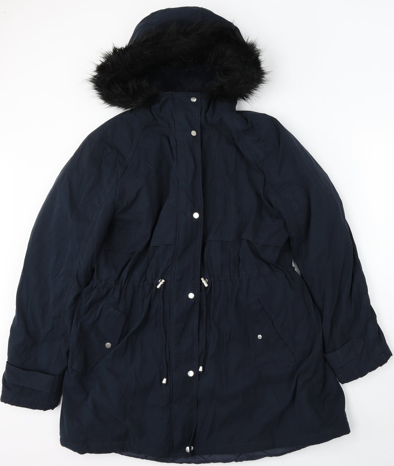 George Womens Blue Jacket Coat Size 16