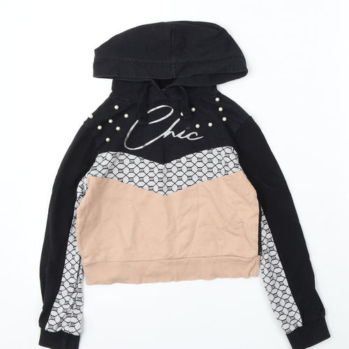 Select Girls Multicoloured Cotton Pullover Hoodie Size 10-11 Years