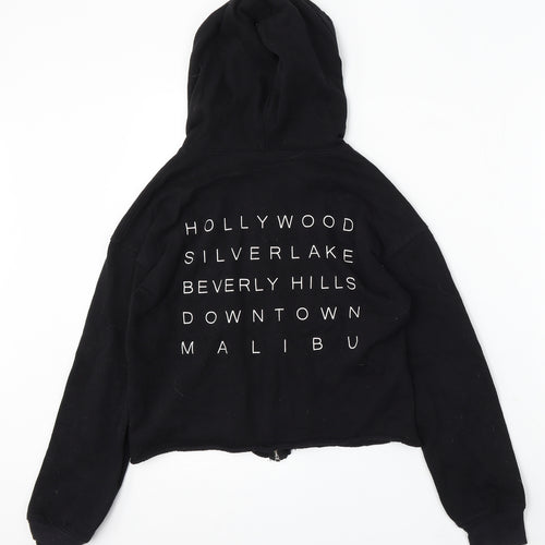 Cold Crush Womens Black Cotton Full Zip Hoodie Size XS Zip
