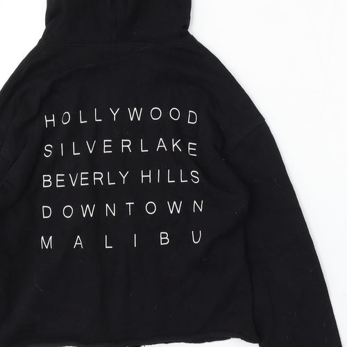 Cold Crush Womens Black Cotton Full Zip Hoodie Size XS Zip