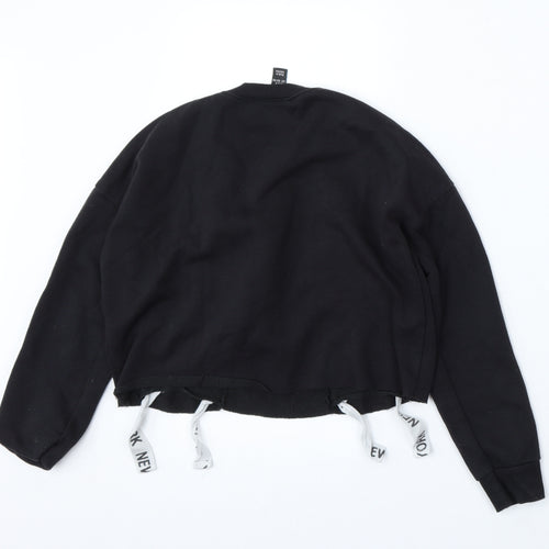 915 Generation Girls Black Polyester Pullover Sweatshirt Size 10-11 Years - New york