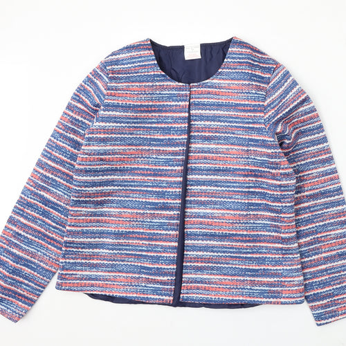 Anne De Lancay Womens Multicoloured Geometric Jacket Size M