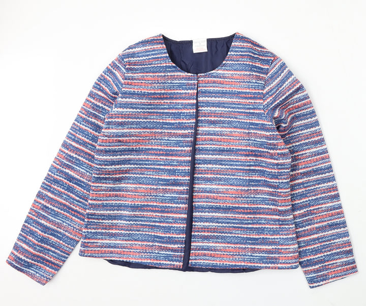 Anne De Lancay Womens Multicoloured Geometric Jacket Size M