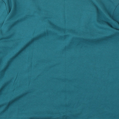 Mackays Womens Blue V-Neck Cotton Pullover Jumper Size XL