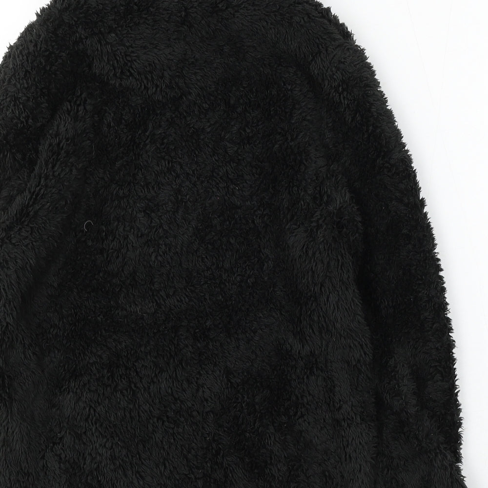 Miso Womens Black Polyester Pullover Sweatshirt Size 8