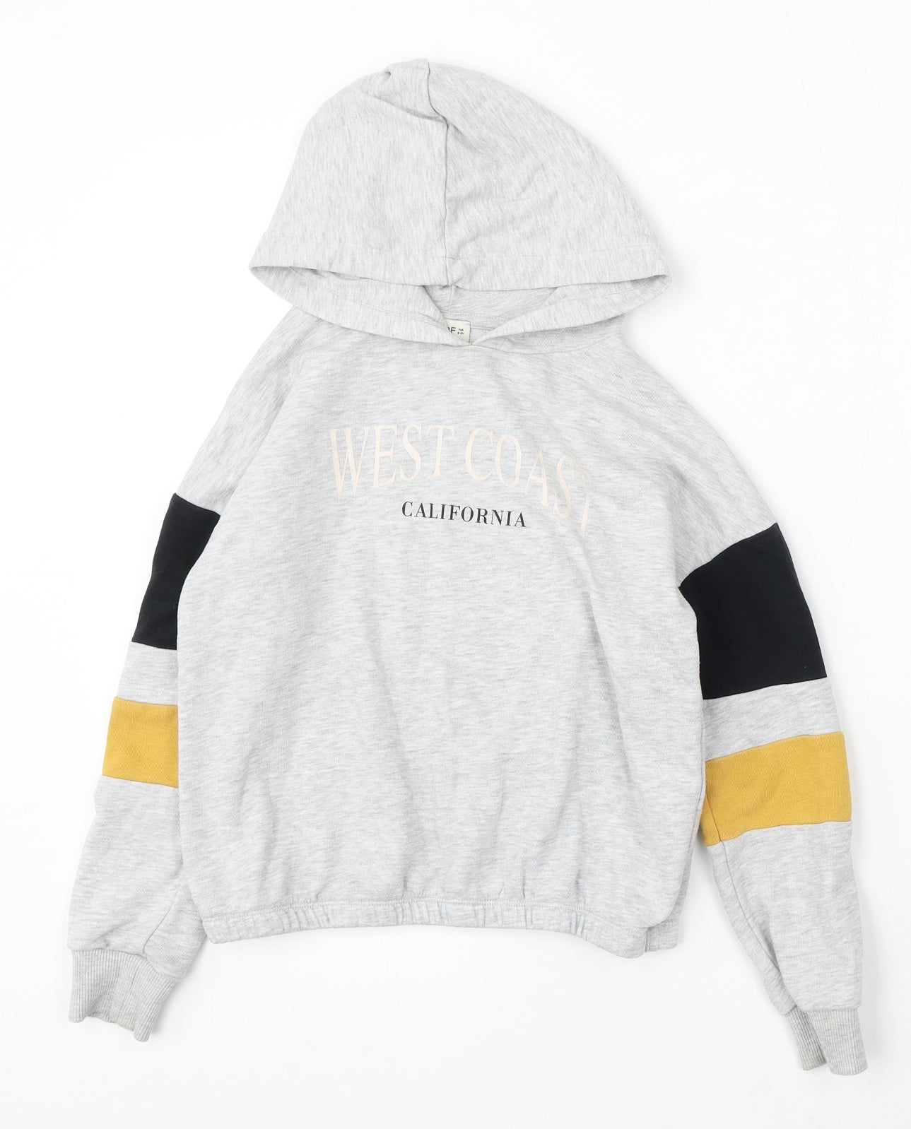 F&F Girls Grey Polyester Pullover Sweatshirt Size 8-9 Years - West Coast