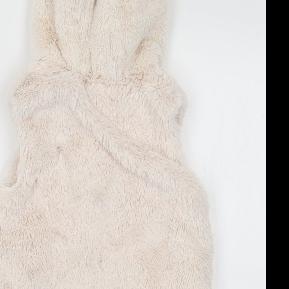 Nutmeg Girls Ivory Gilet Jacket Size 9-12 Months