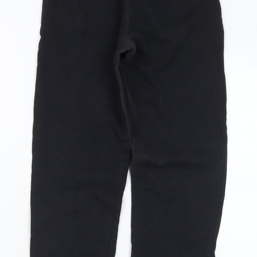 Lily & Dan Boys Black Cotton Jogger Trousers Size 9 Years Regular