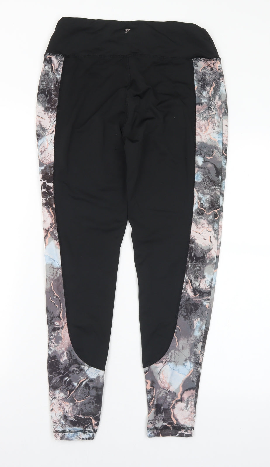 Workout Womens Multicoloured Geometric Polyester Pedal Pusher Leggings Size 10 L28 in Regular