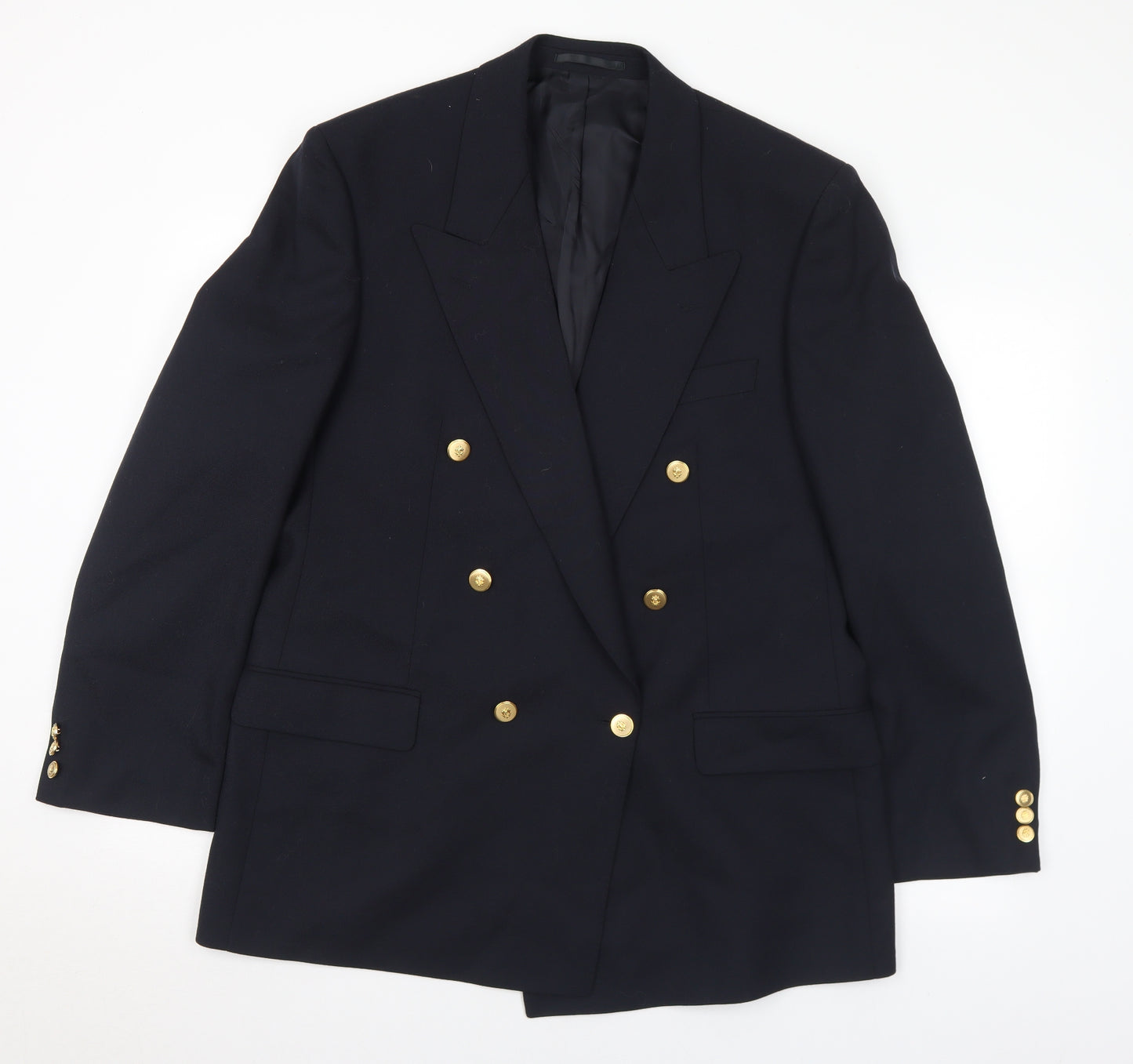 St Michaels Mens Black Wool Jacket Suit Jacket Size M