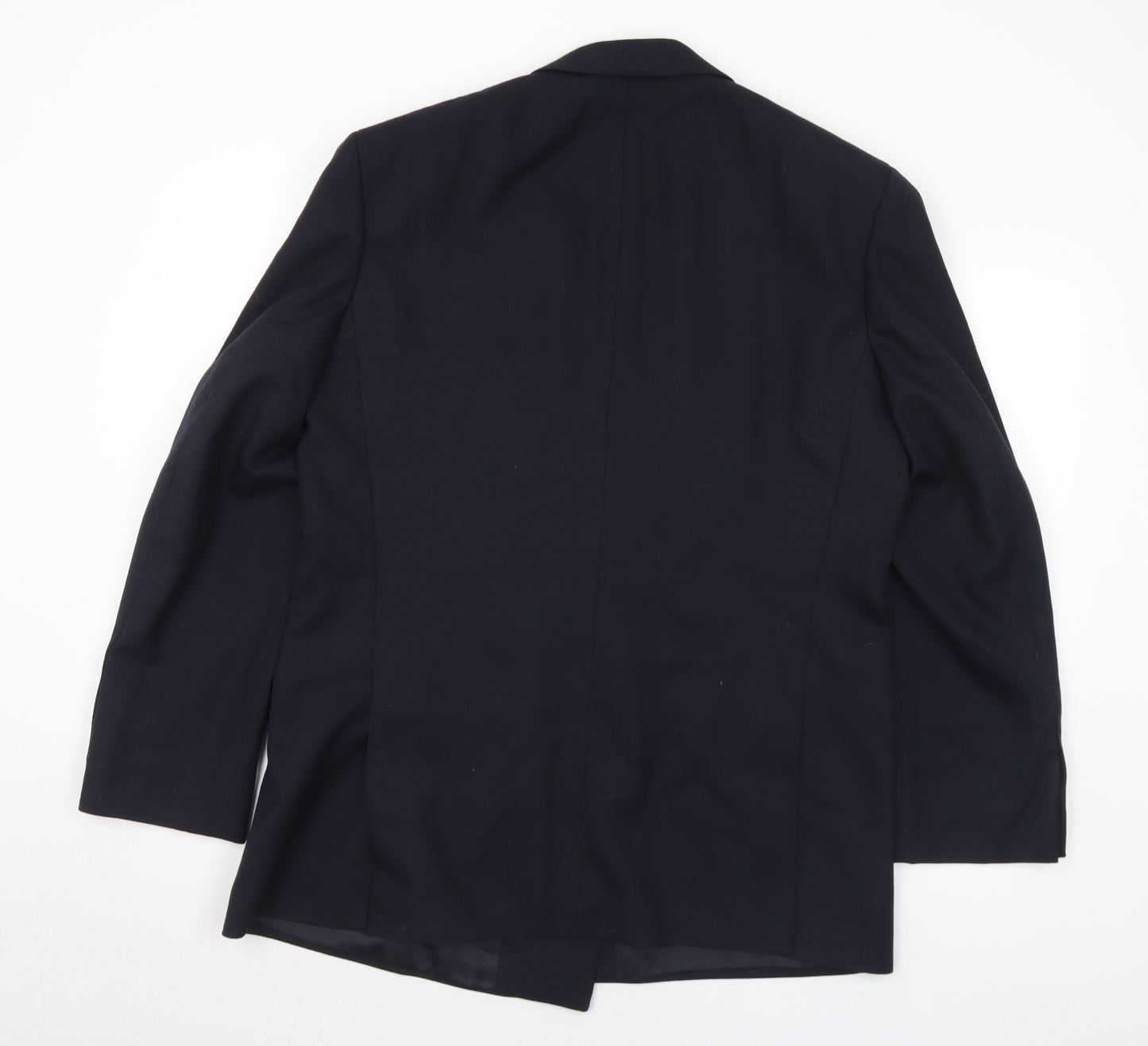 St Michaels Mens Black Wool Jacket Suit Jacket Size M