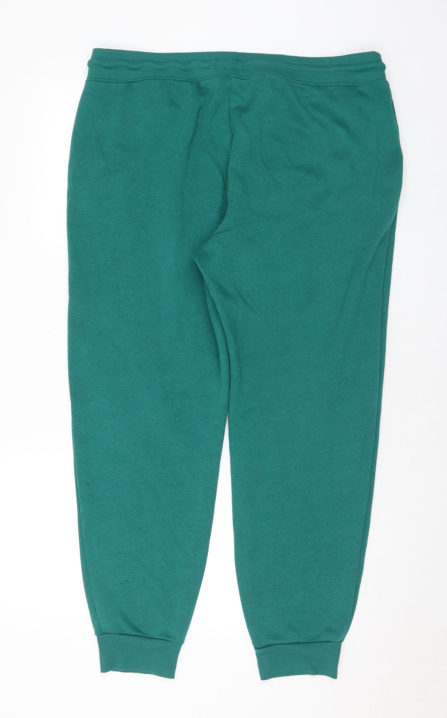 Papaya Womens Green Polyester Jogger Trousers Size L L29 in Regular