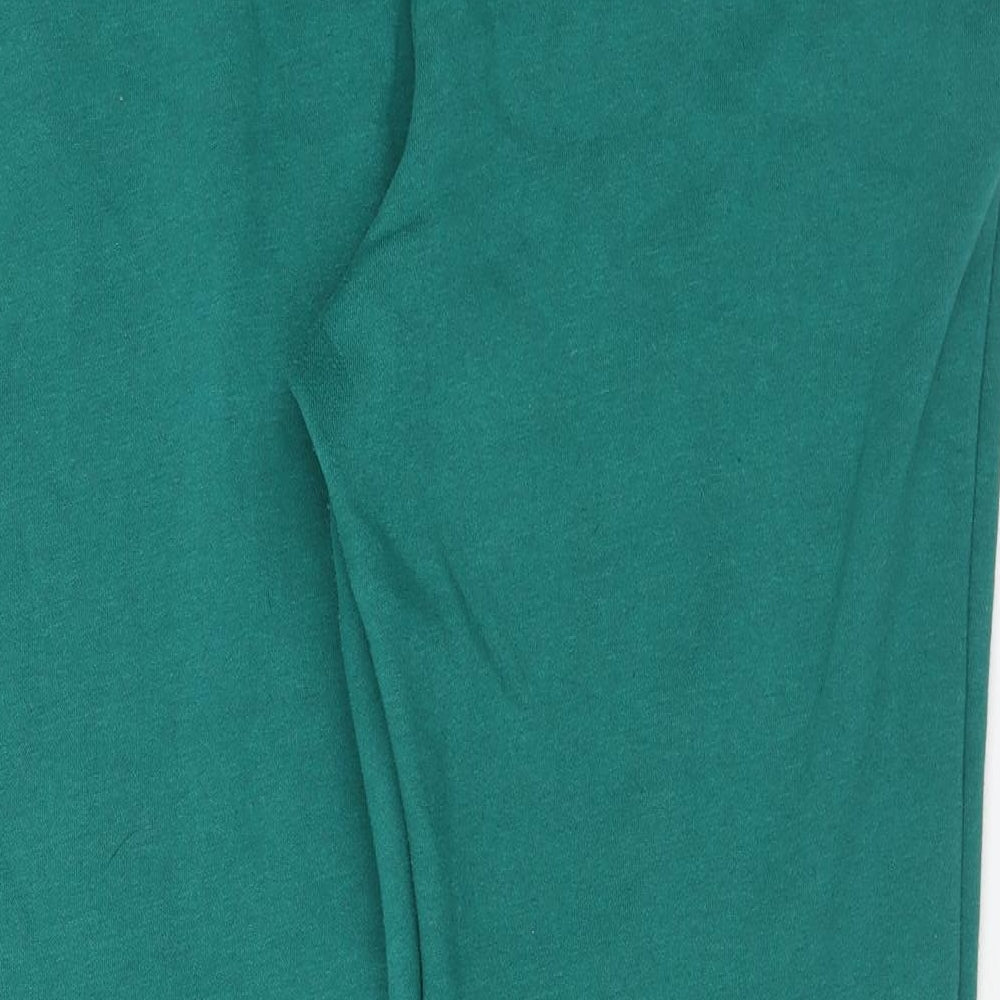 Papaya Womens Green Polyester Jogger Trousers Size L L29 in Regular