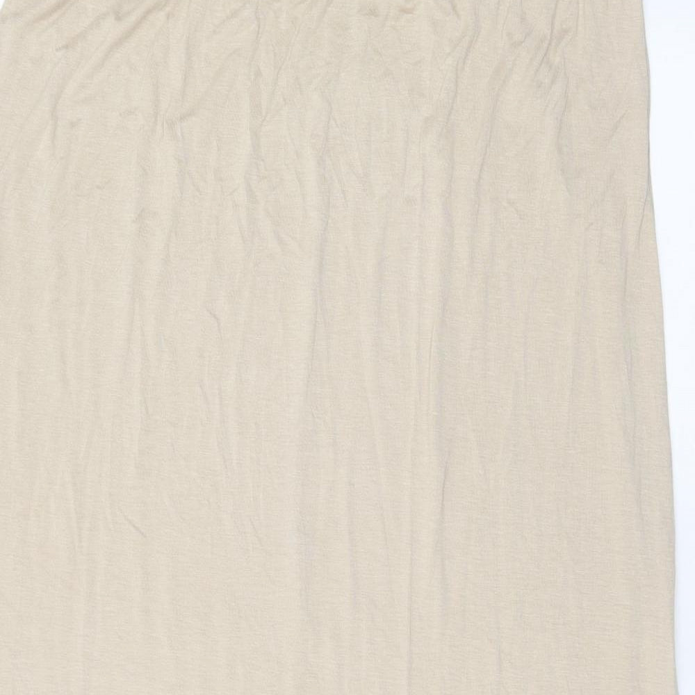 ESMARA Womens Beige Viscose Maxi Skirt Size 36 in