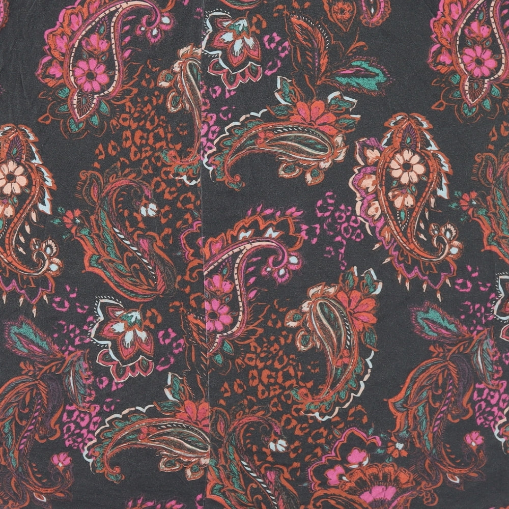 Capsule Womens Multicoloured Geometric Viscose Basic T-Shirt Size 28 Round Neck - 28-30