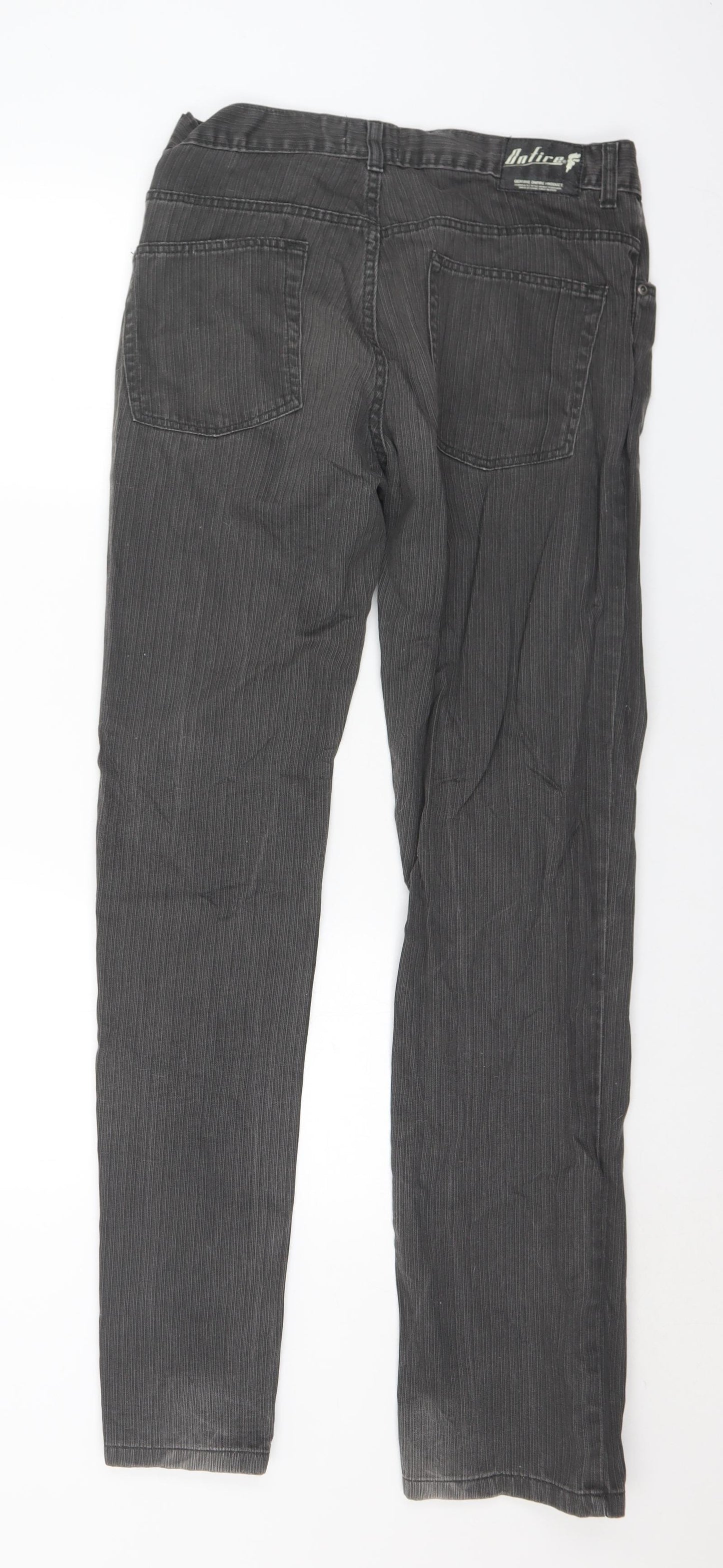 Onfire Mens Grey Cotton Straight Jeans Size 34 L34 in Regular
