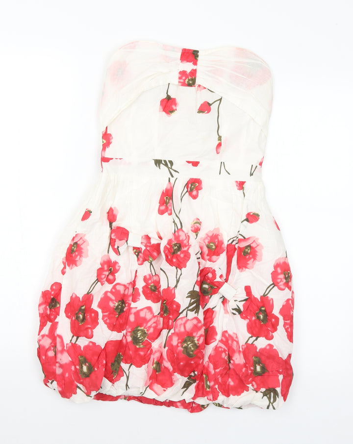 Yumi Womens Multicoloured Floral Cotton A-Line Size S Sweetheart