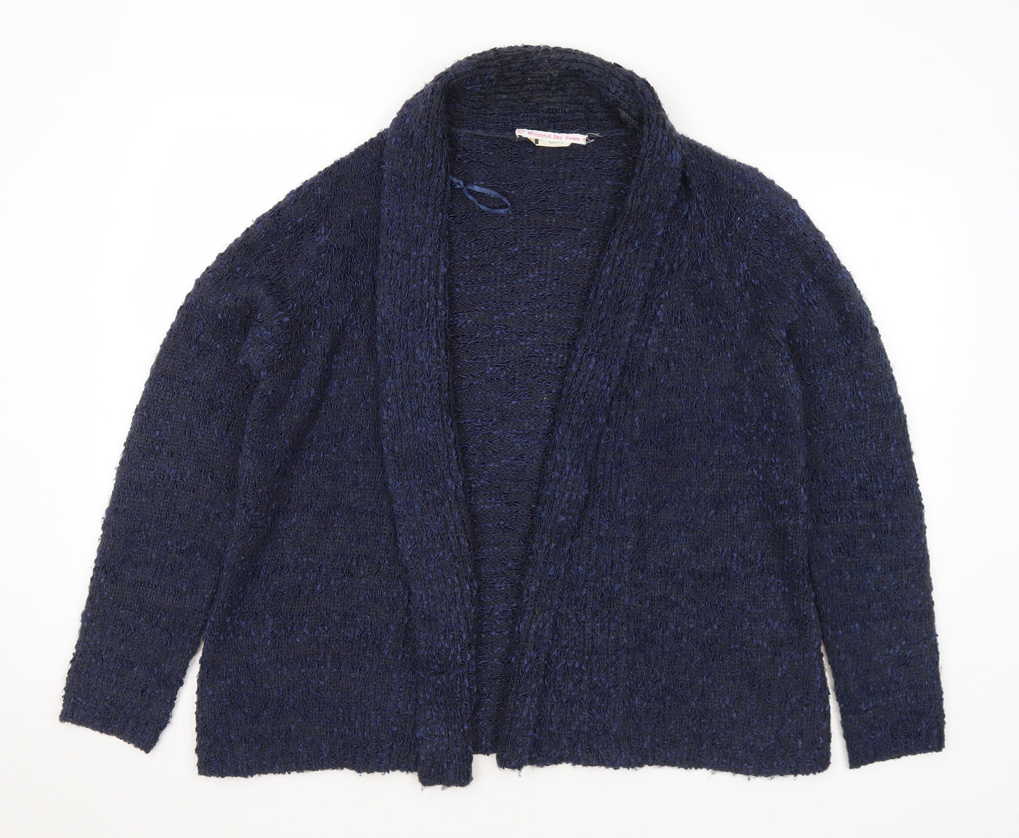 BHS Womens Blue Collared Polyester Cardigan Jumper Size 16