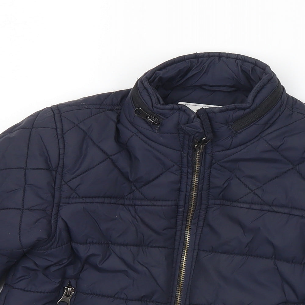 Marks and Spencer Boys Black Quilted Coat Size 5-6 Years