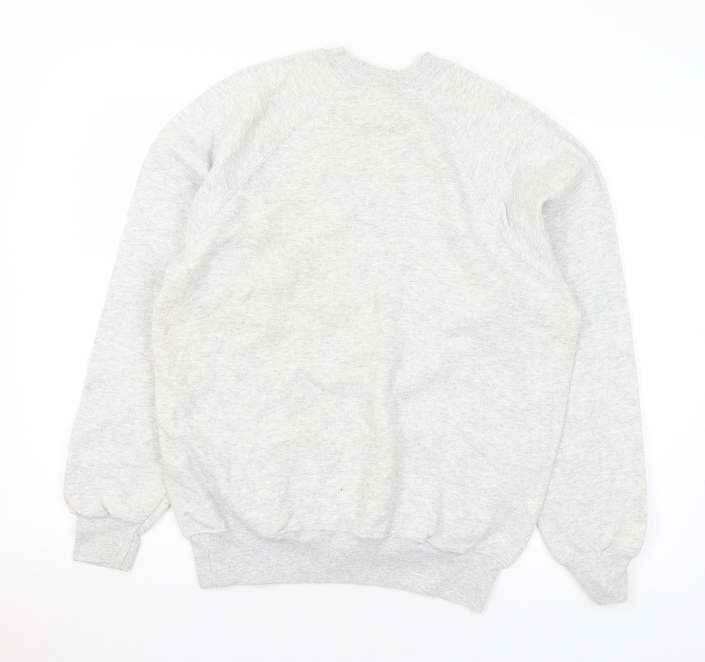 Fruit of the Loom Mens Grey Cotton Pullover Sweatshirt Size M