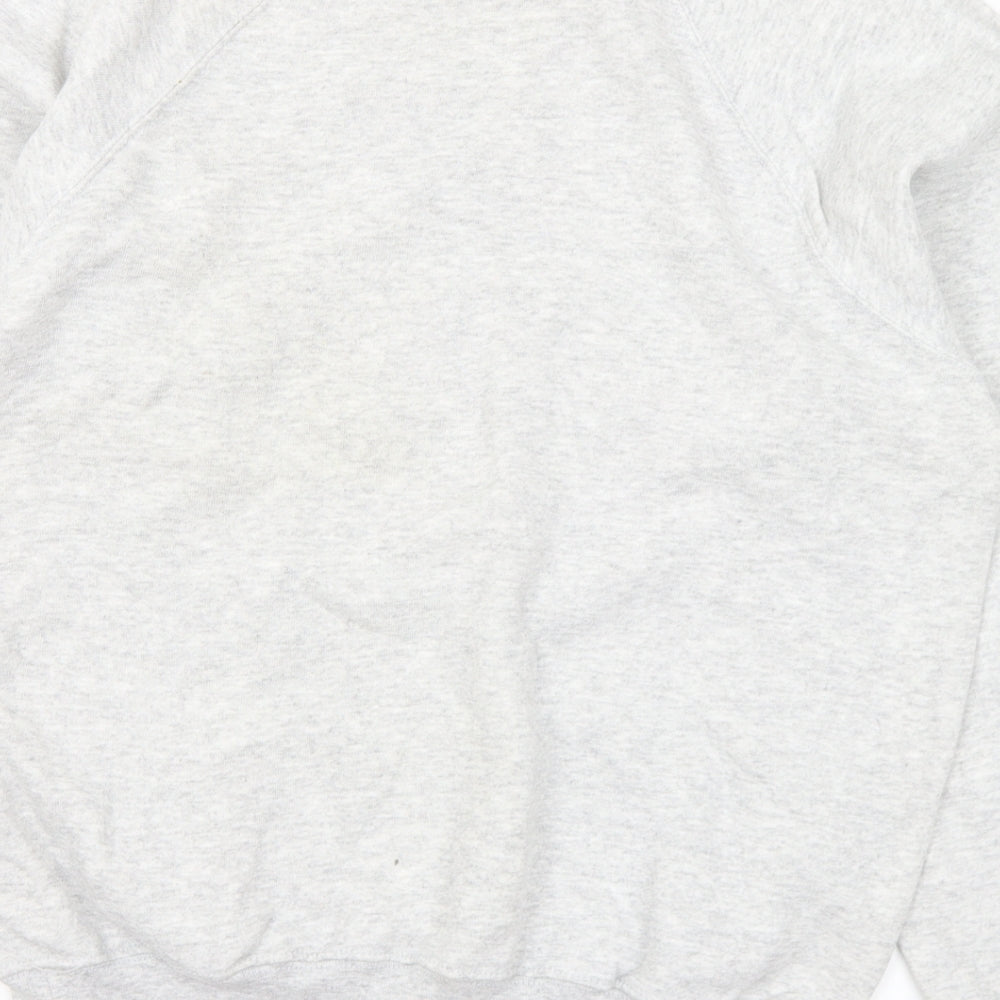 Fruit of the Loom Mens Grey Cotton Pullover Sweatshirt Size M