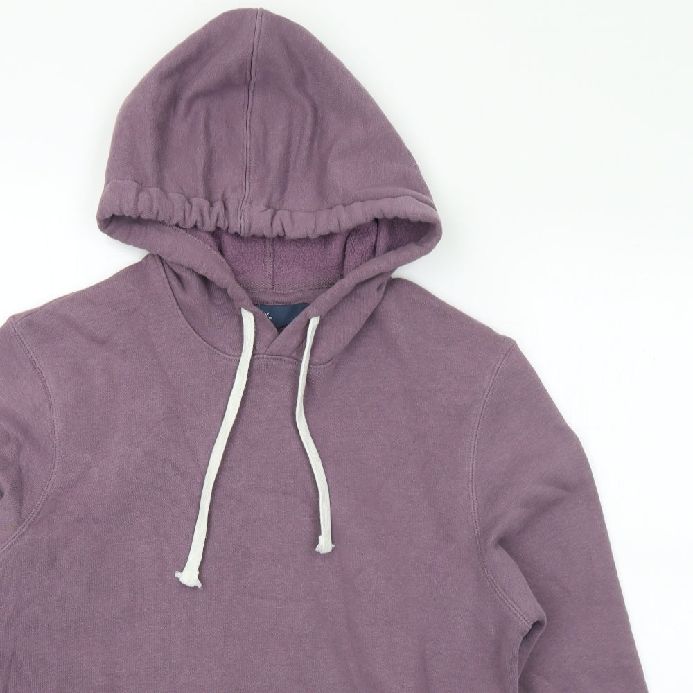 Matalan Mens Purple Cotton Pullover Hoodie Size M