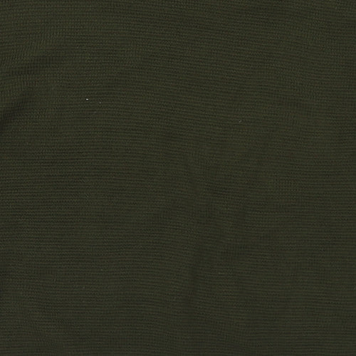 New Look Womens Green Mock Neck Acrylic Pullover Jumper Size 12