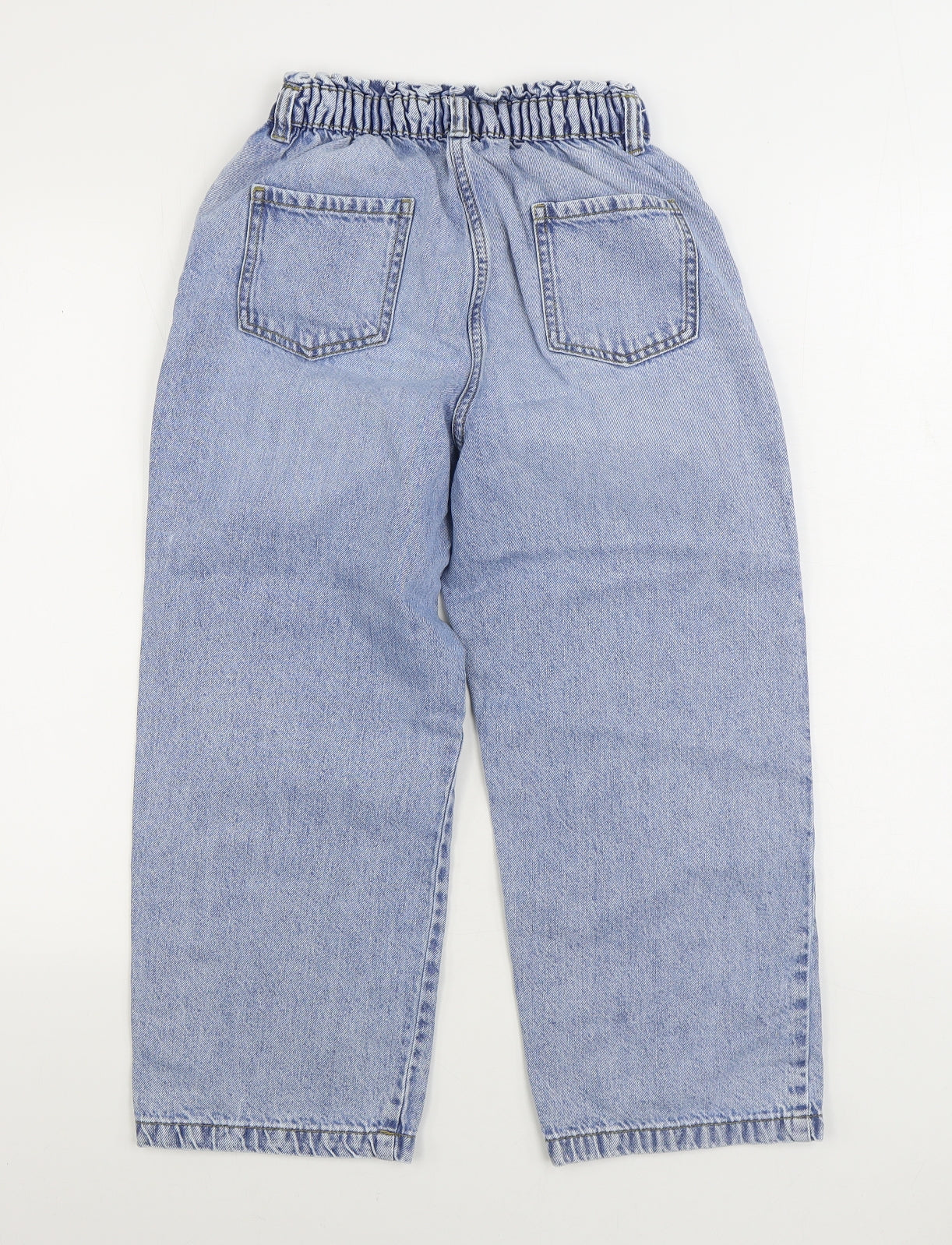 Numeg Girls Blue Cotton Straight Jeans Size 13-14 Years Regular