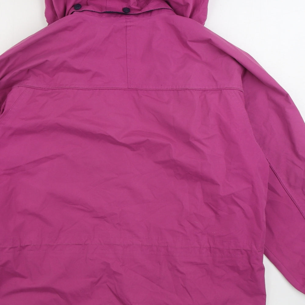 Trespass Womens Pink Rain Coat Coat Size 14 Zip