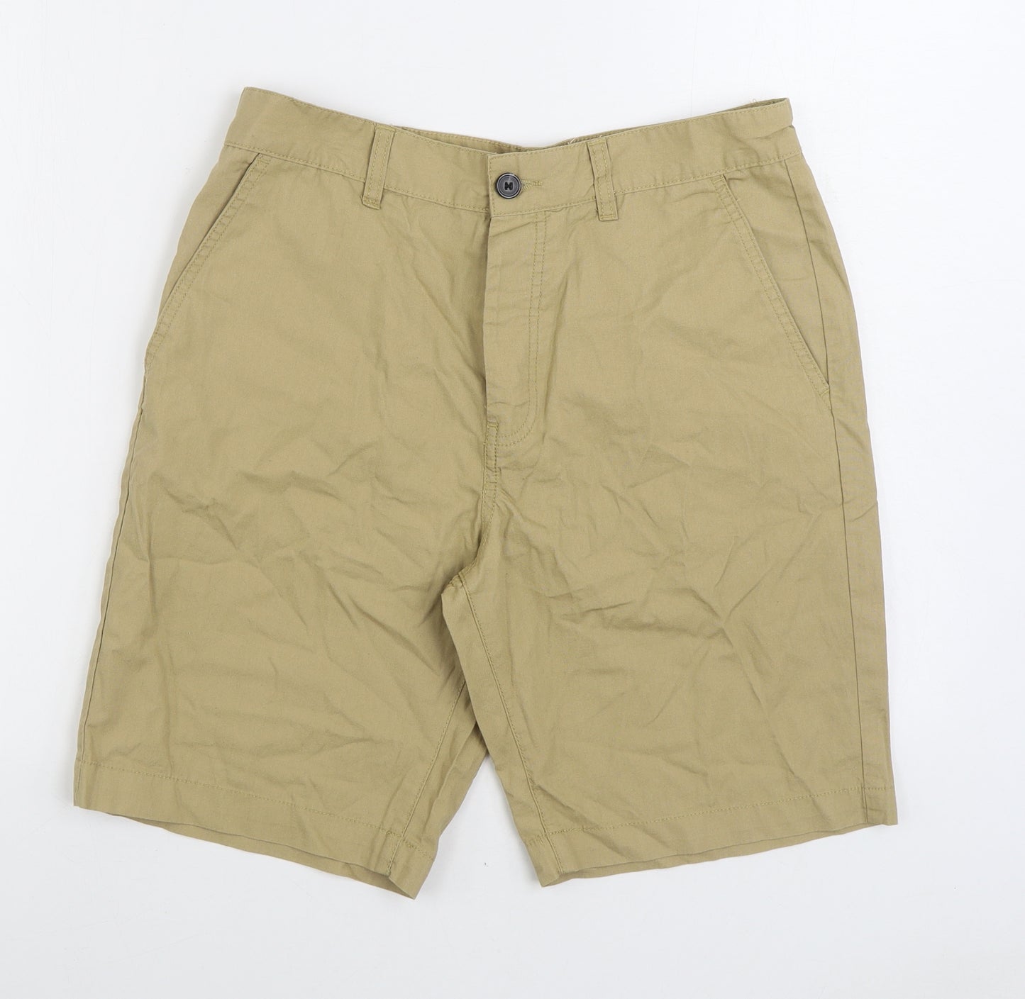 Cedar Wood State Mens Beige Cotton Chino Shorts Size 32 in L9 in Regular Zip
